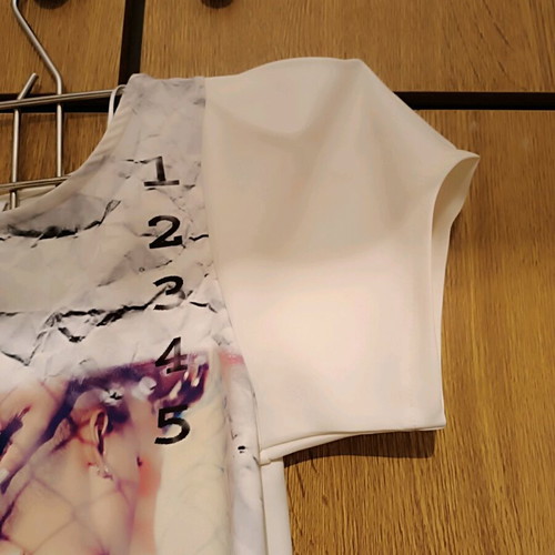Shine 2gether summer dress like new, white with designs, size S