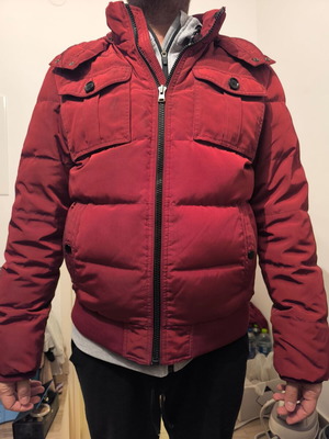Ανδρικό μπουφάν Tommy Hilfiger μεταχειρισμένο, κόκκινο, μέγεθος XL