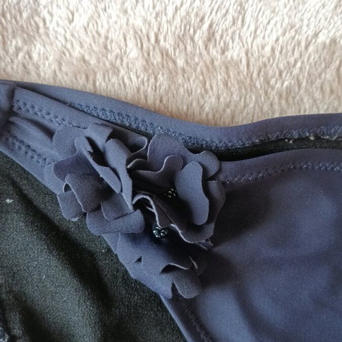 Swimsuit used, padded bra, size M, blue