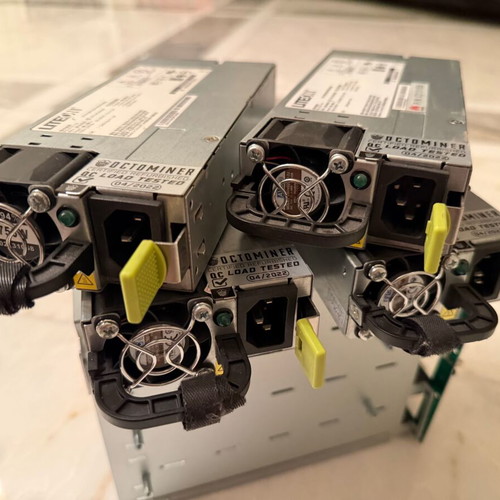 Server power supply 4 x 750W used, 3000W platinum PSU with cables