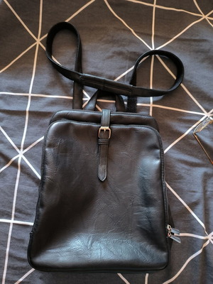 Shoulder and backpack bag like new, black