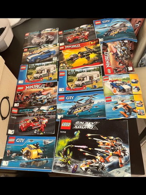 Lego Ninjago manuals and more used, pack of 15 pieces