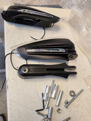 Motorcycle handguards with LED new