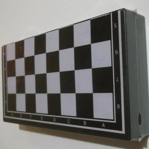 Magnetic 3-in-1 board game for chess, checkers and backgammon, new