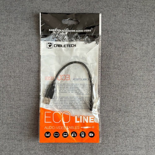 Cabletech USB 2.0 to Micro USB Cable Black 0.2m new