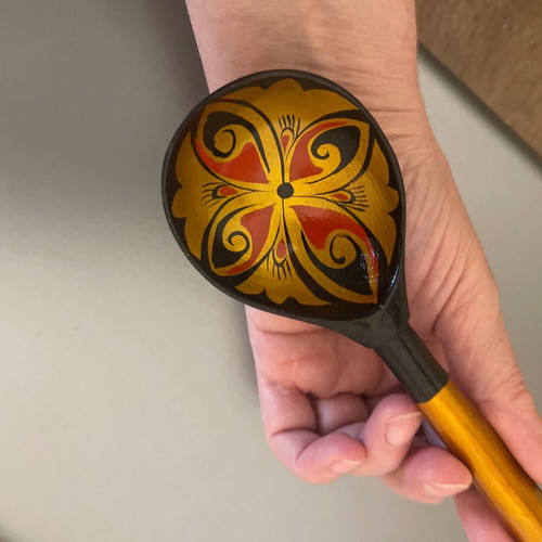 Vintage Russian handmade spoon used