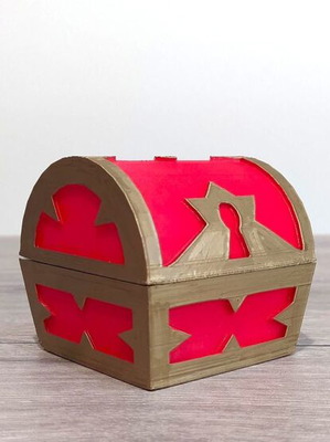 Kingdom Hearts red chest new 3D printed ring box