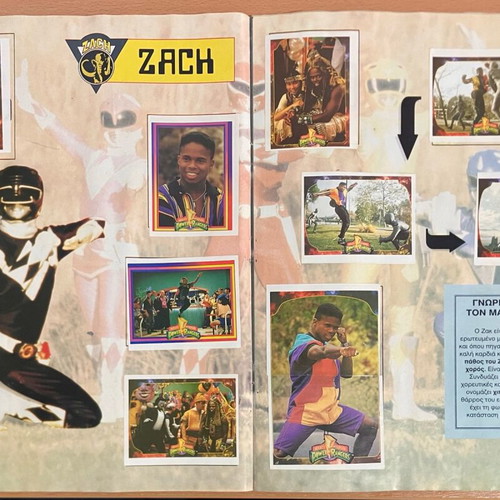 Power Ranger Carusel 1994 sticker album used