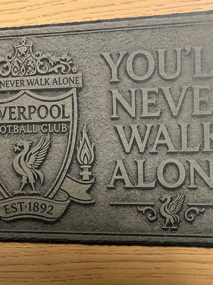 Engraved Liverpool FC stone plaque 30x20 cm new