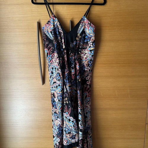 Primark midi dress with straps like new, size 36, black