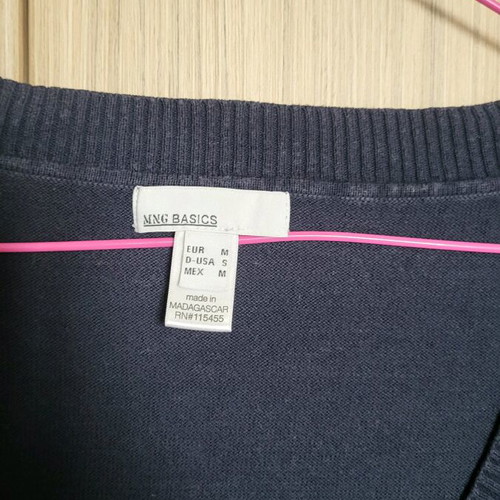 Mango women's short-sleeve sweater used, dark blue, size M