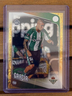 Topps UCC Pablo Garcia Rookie Card 22/50 Real Betis