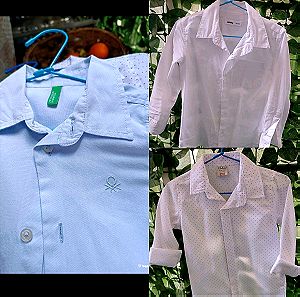 Πακέτο τρία πουκάμισα για αγοράκι 2-3 ετών (98-104cm)