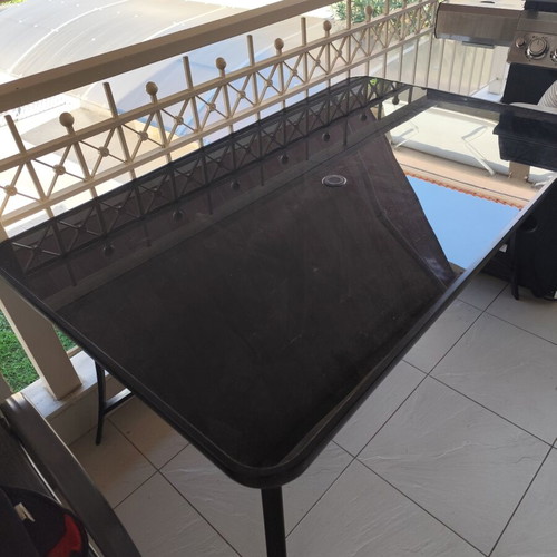 Balcony garden table 150x90 used, very good condition