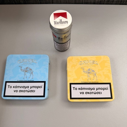 Empty boxes for collection used