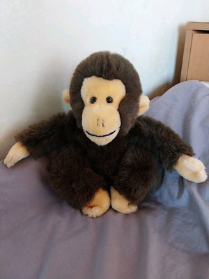 Plush monkey like new, 34 cm tall