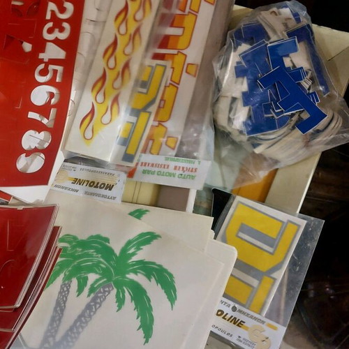 Motorcycle stickers and various pack like new