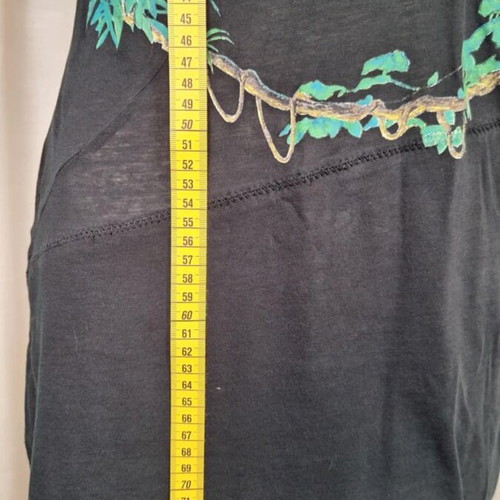 Balenciaga blouse refurbished with jungle print, size M
