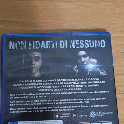 Hidden Agenda PS4 game, European version