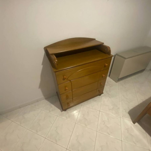 Dresser like new, baby changing table with removable wooden top