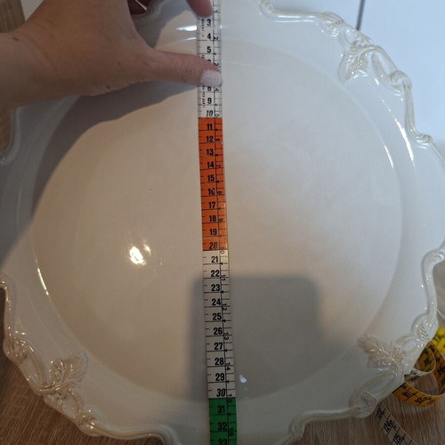 Cake stand with glass dome used, vintage style, 34 cm