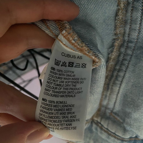 Denim jacket like new, blue, size 158-164 cm