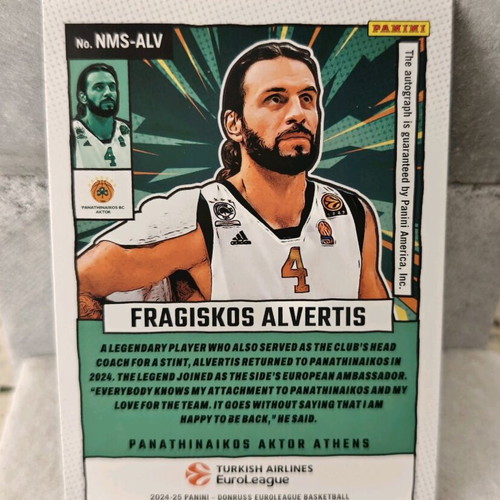 Fragiskos Alvertis Net Marvels autograph Donruss 2024 new