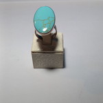 Silver ring with turquoise stone new