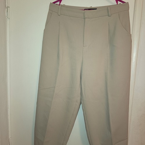 Zara women's pants medium, beige, like new