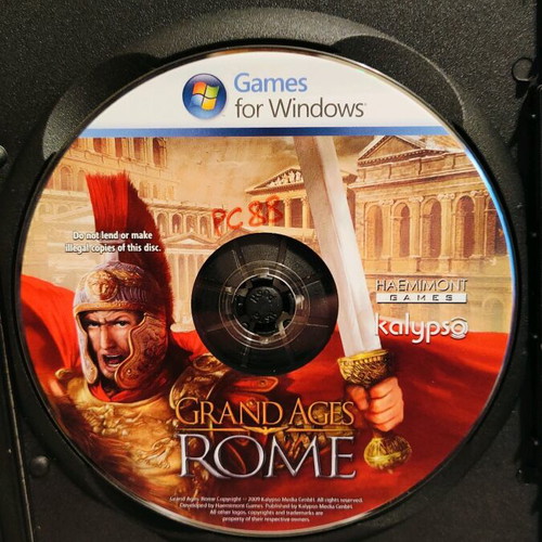 Grand Ages Rome PC DVD used, strategy game