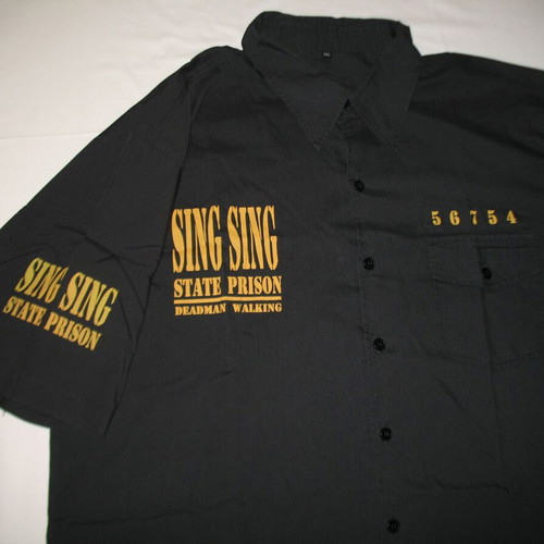 New shirt of the death row inmates, from Sing Sing prison of the United States. 3XL