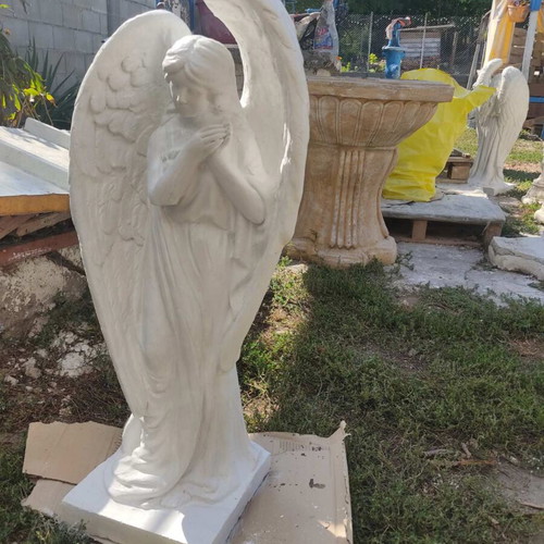 Guardian Angel vibroconcrete figure new, 80 cm height