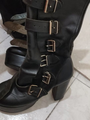 Gothic boots Demonia refurbished, size 40, black