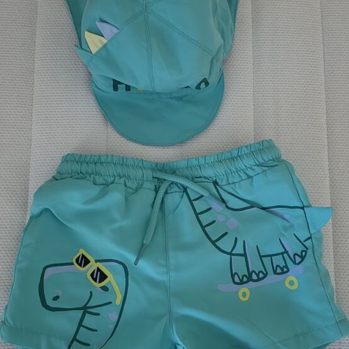 Mayoral Baby Swimming Set Like New With Hat And Shorts