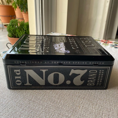 Vintage Jack Daniel metal collectible box used
