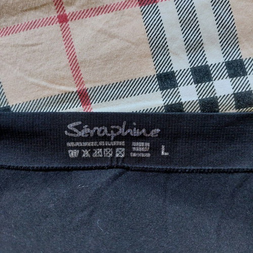 Seraphine maternity leggings used, size Large, black