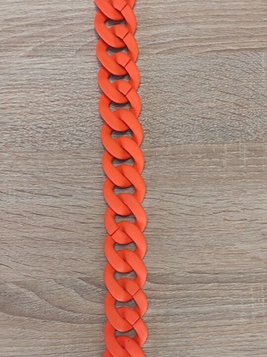 Silicone ring for chain 3.5x3.5 cm new, multicolor