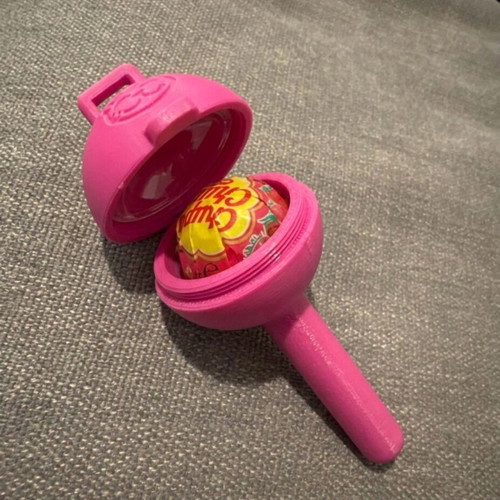 Chupa Chups holder set like new, red pink blue yellow
