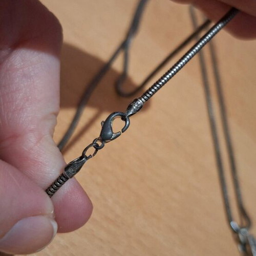 Silver cross 925 with zircon and 34 cm chain new