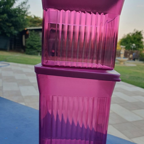 Tupperware crystal set 2 pieces 510 ml and 800 ml, airtight and watertight, new