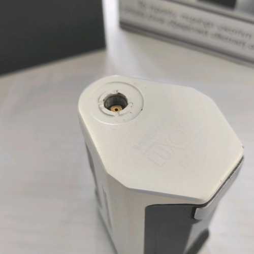 Wismec Luxotic DF Box Mod used, white pearl with silicone cover