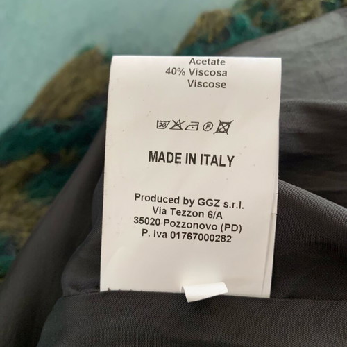 Vicolo Green Jacquard Longline Coat like new