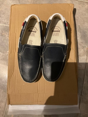 Ανδρικά παπούτσια Boxer casual νούμερο 41, μπλε και άσπρα
