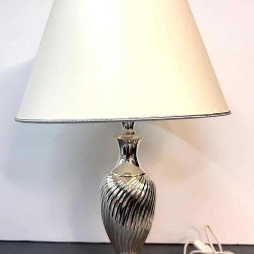 Silver lamp striped new with 925 hallmark