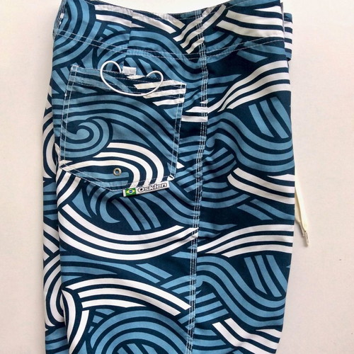 Osklen Men's Surfing Board Swimwear Size S like new, petrol blue