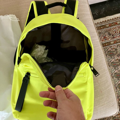 Back Bag Philipp Plain Plain Slort Boston Nylon new green-yellow backpack