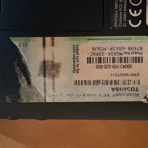 Mini laptop Toshiba NB200-13J μεταχειρισμένο με ελλείπον κουμπί J