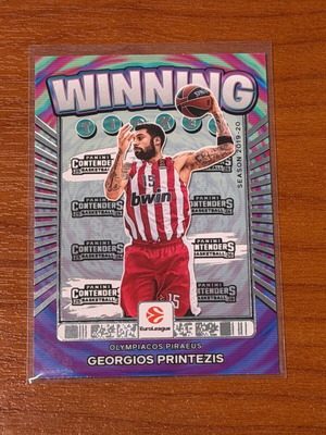 2025-26 Panini Contenders EuroLeague Georgios Printezis Winning Ticket SP new