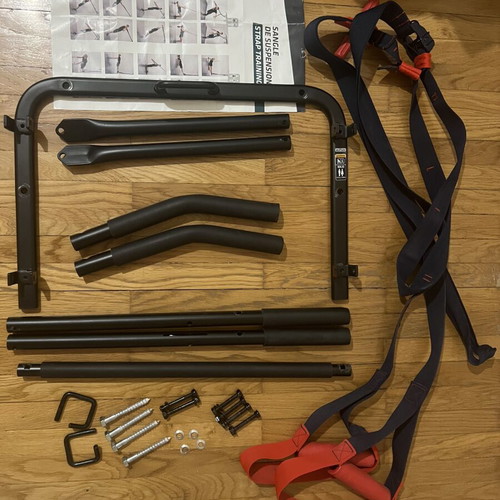 Corength Gym Set like new with Wall Pull-Up Bar and Suspension Straps