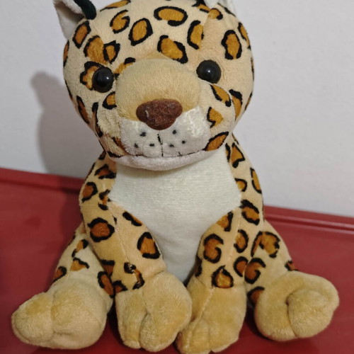 Plush Leopard Like New, Soft Toy for Play or Decoration